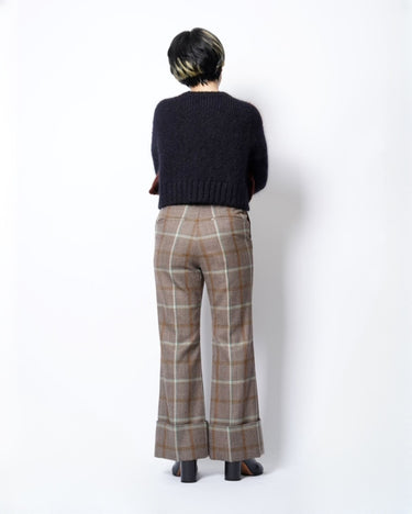 【TARO HORIUCHI】<BR>グレンチェック<BR>ダブルパンツ