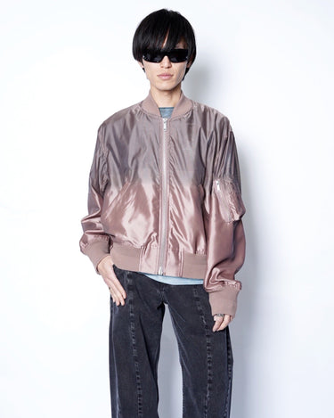 【TAAKK】<br>SHEER GRADATION MA-1 BLOUSON