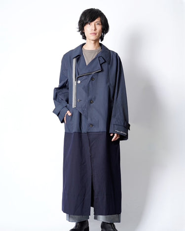 [MARINA YEE]<br>"Gomez 3"<br>Long Patchwork Coat