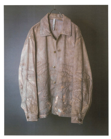 受注生産アイテム<br>期間限定受注受付中(7月31日～8月2日まで)<br>【kiminori morishita】<br>Brush-Dyed Camouflage Hand-Embroidered Coverall