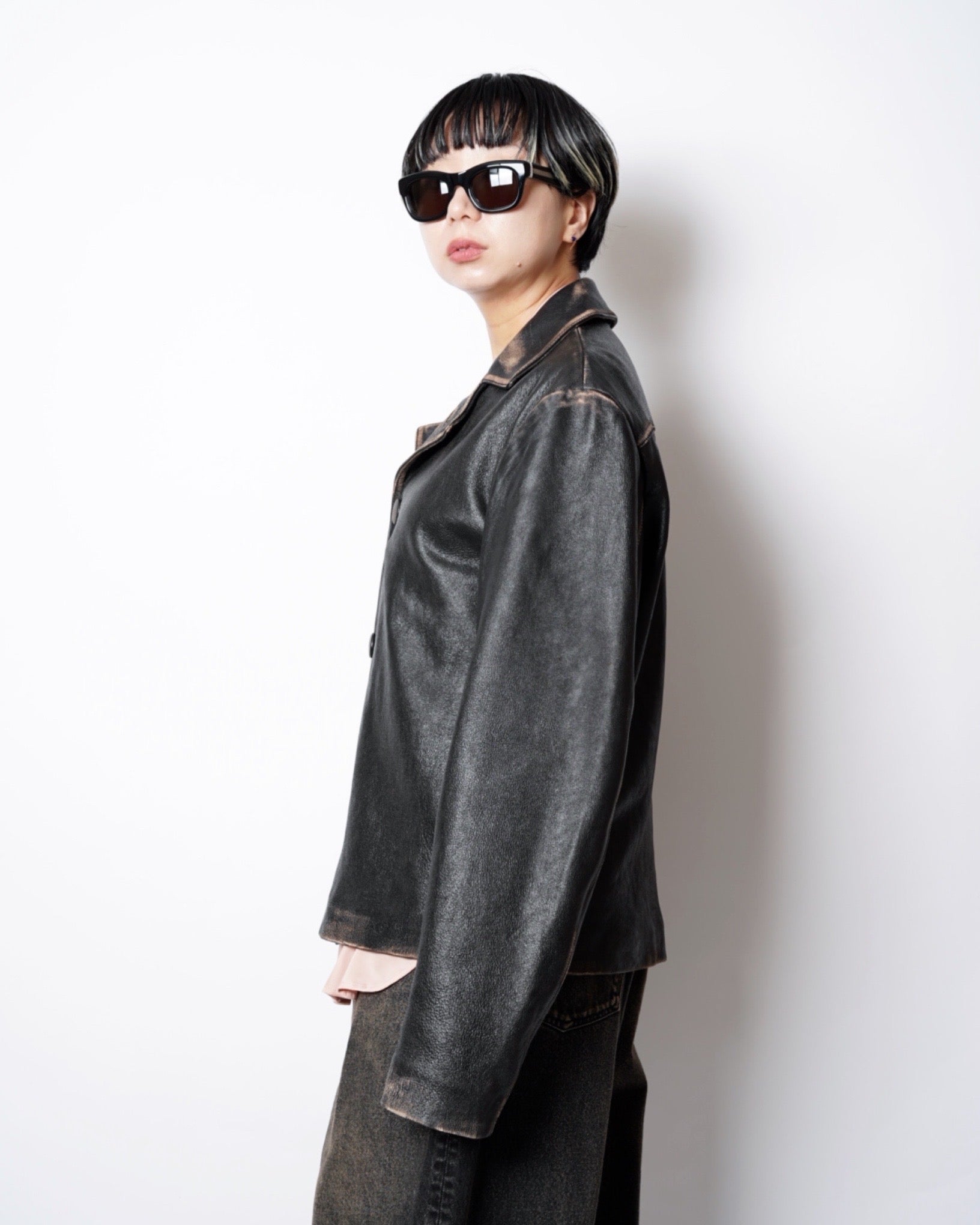 MM6】AGING LAMBLEATHER JACKET-Amanojak.