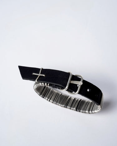 【m.a+】<br>silver wrapped wrist band (thin)