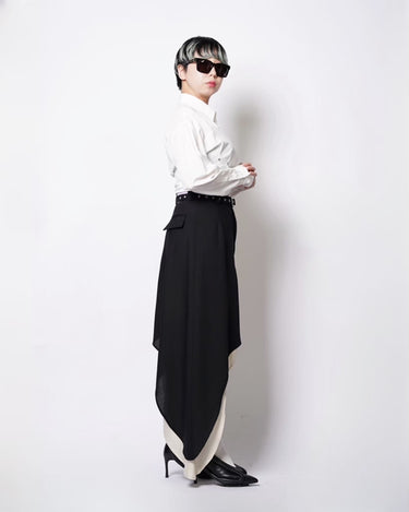 【SATORU SASAKI】<br>DOUBLE LAYERED MINI SKIRT