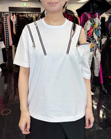 27SS予約受付中<br>【JUNYA WATANABE】<br>ZIP DETAIL TEE