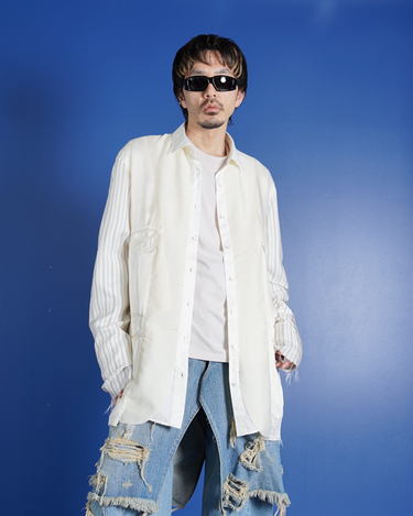 【Maison Margiela 1,10】<br>INSIDEOUT REVERSIBLE SHIRTS JACKET