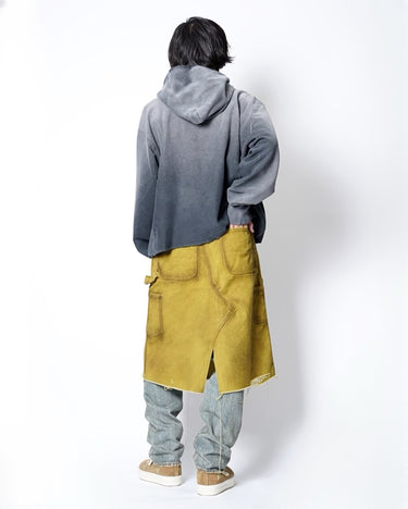 【KAMIYA】<br>BORO Duck Wrap Skirt
