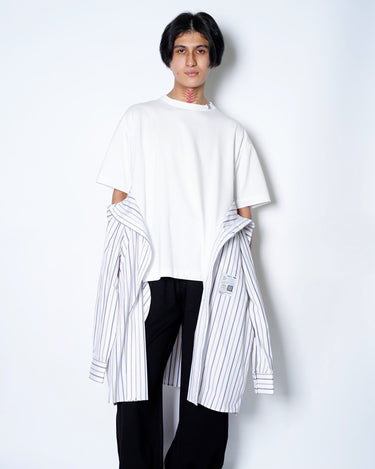 【Maison MIHARA YASUHIRO】<br>TEE × SHIRTS COMBINED DRESS (UNISEX)