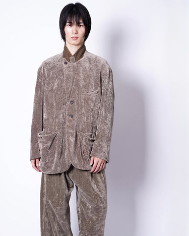 【ZIGGY CHEN】<br>VELVET THREE BUTTON BLAZER
