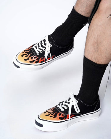 【KAMIYA】<br>"Herc" Fire Pattern Vulcanized Sneaker
