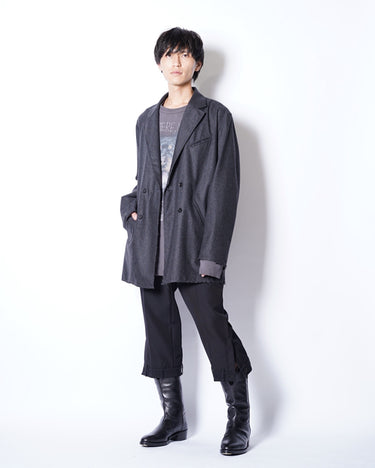 【ANTHEM A】<br>WOOL CASHIMERE POPLIN MELTON JACKET