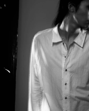 26AW予約受付中<br>【prasthana】<br>rudiment shirt (cotton/silk nep cloth)
