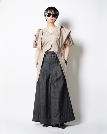 【YOHEI OHNO】<br>IVY SHAPE WOOL TOP