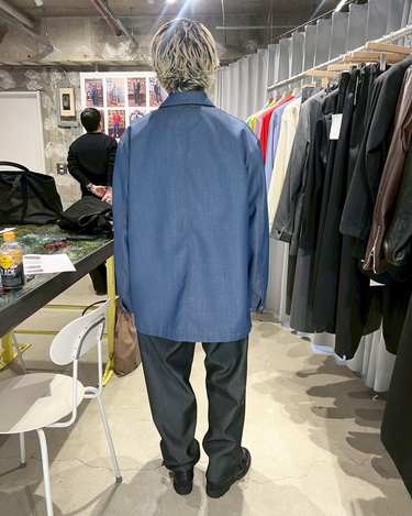 26AW予約受付中<br>【OVERCOAT】<br>Wool Denim Coverall
