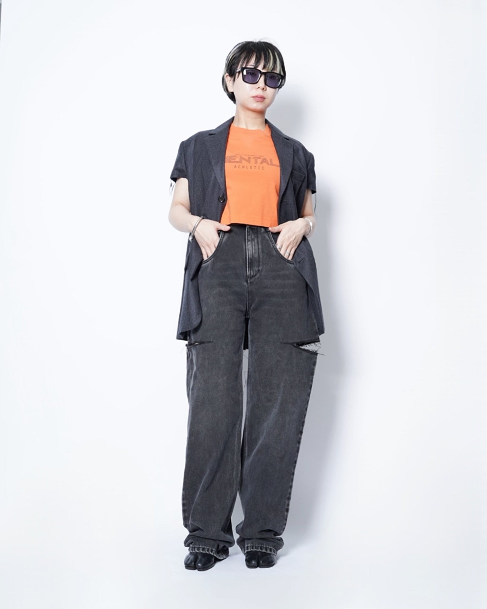 Maison Margiela(メゾンマルジェラ) -CUT OUT DENIM PANTS-Amanojak.