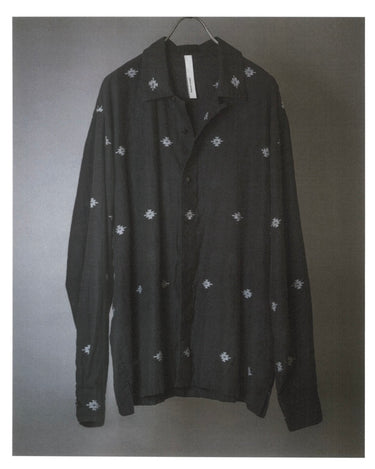 受注生産アイテム<br>期間限定受注受付中(7月31日～8月2日まで)<br>【kiminori morishita】<br>Double-Layer Jamdani Shirt