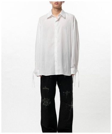 【KAMIYA】<br>Drawstring Cuff Shirt