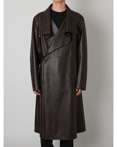 27SS予約受付中<br>【TAAKK】<br>Unlined Sheep Leather Coat