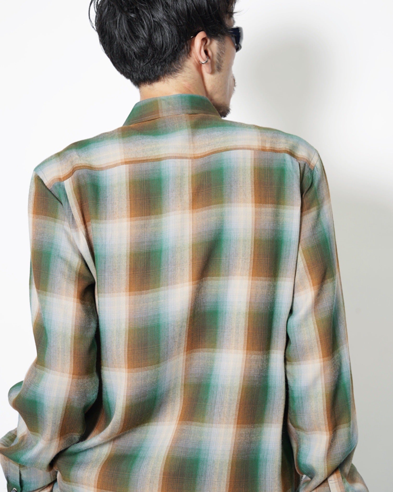 【TAAKK】チェック柄 TAAKK】CHECK EMBROIDERY SHIRTS -Amanojak.