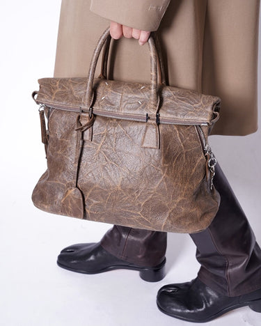 【Maison Margiela 11】<br>"5AC" MEDIUM BAG (AGING GOAT LEATHER)