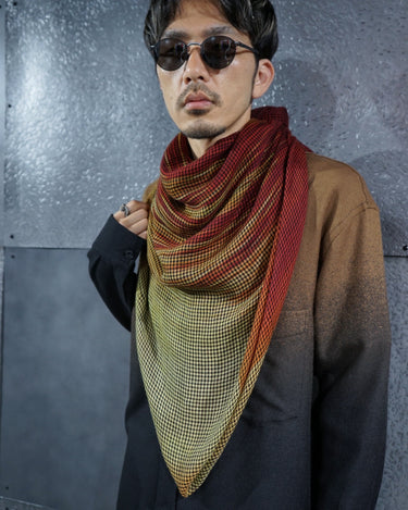 【DESTIN】<br>"GINGA"<br>カシミヤ/<br>ウール/シルクストール<br>-SUNSET-