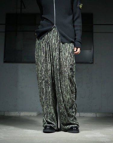 [TARO HORIUCHI]<br>Printed Gather Wide Pants