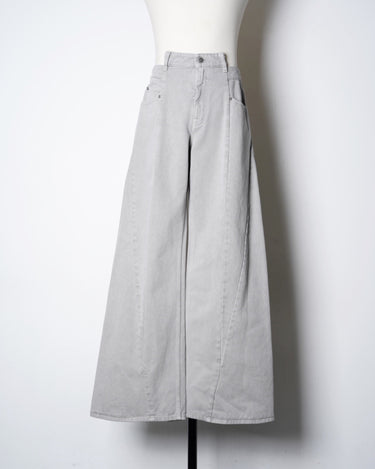【Maison Margiela 1,10】<br>BIAS CUT<br>WIDE FLARE DENIM PANTS (UNISEX)