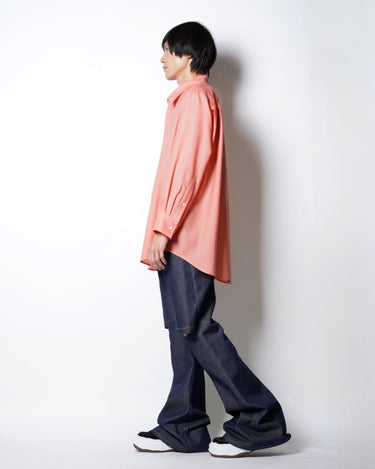 【OVERCOAT】<br>Oversized Light Wool Shirt