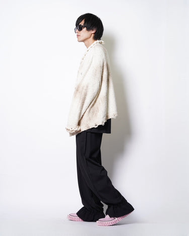 【doublet】<br>CHAINED SLASH KNIT CARDIGAN
