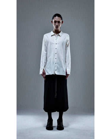 26AW予約受付中<br>【prasthana】<br>rudiment shirt (cotton/silk nep cloth)