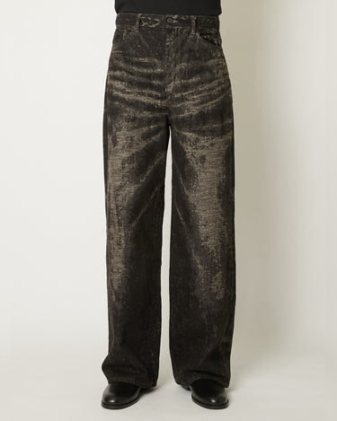 26AW予約受付中<br>【TAAKK】<br>JACQUARD TAAKK DENIM WIDE PANTS