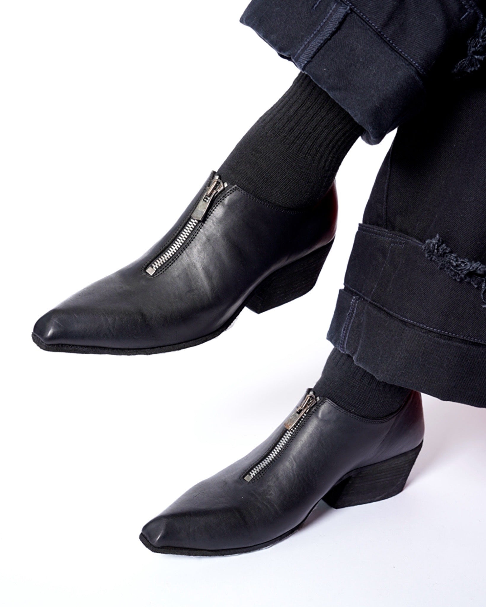 GUIDI(グイディ) - TX00FZ-HORSE FULL GRAINFRONT ZIP POINTED TOE