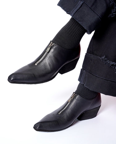 一部サイズ予約受付中<br>【GUIDI】<br>-TX00FZ- HORSE FULL GRAIN FRONT ZIP POINTED TOE SHOES