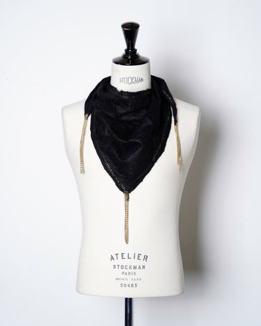 【SILVANA MANETTI】<br>"METAL" SCARF -metal/cashmere/silk-