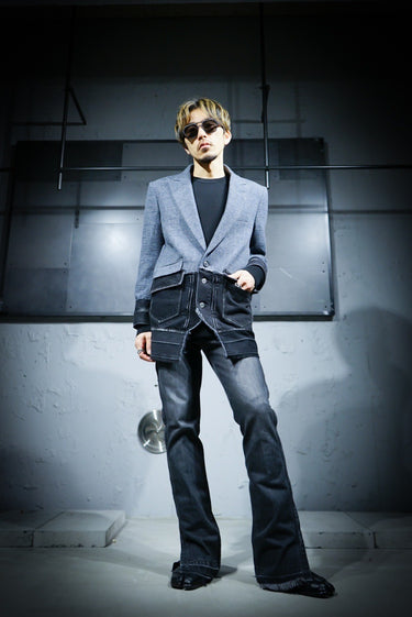 【SUBLATIONS】 <br>DENIM DOCKING<br>TAILORED JACKET .10<br>-Amanojak. Limited-