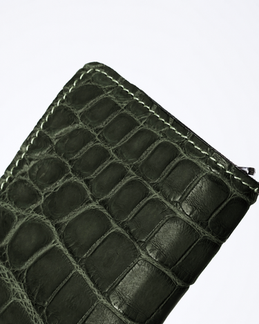 予約受付中<br>【GUIDI】<br>-C8- ALLIGATOR MISSISSIPPIENSIS ZIPPED WALLET