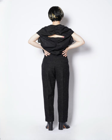 【SATORU SASAKI】<br>DOUBLE BELTED TAPERD TROUSERS