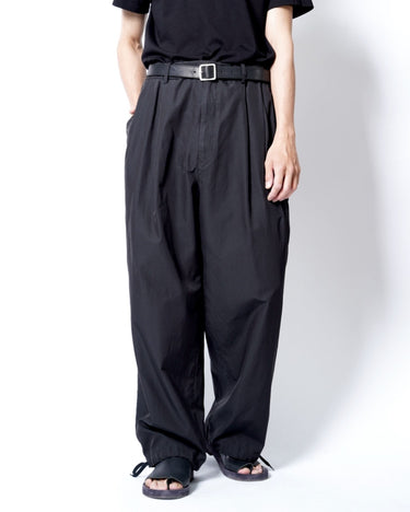 受注生産アイテム<br>期間限定受注受付中(7月31日～8月2日まで)<br>【kiminori morishita】<br>Silk Cotton Twill Garment-Dyed Pants