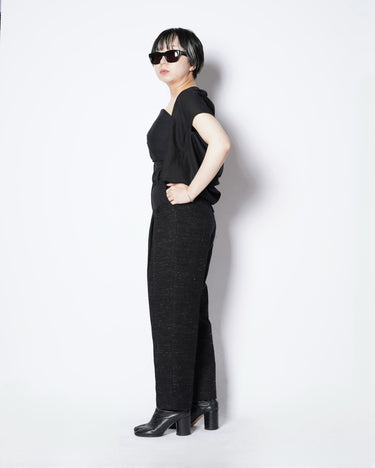 【SATORU SASAKI】<br>DOUBLE BELTED TAPERD TROUSERS