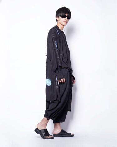 [Yohji Yamamoto POUR HOMME]<br>ASYMMETRY SILK TAILORED JACKET