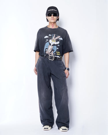 【KAMIYA】<br>"Skull Flame" Sweat PANTS