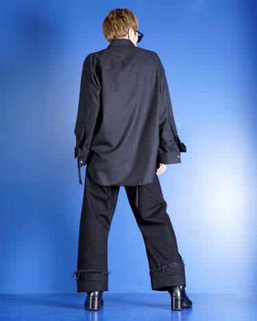 【MARINA YEE】<br>"M.Y. SHIRT1"<br>Oversized shirt -WOOL-