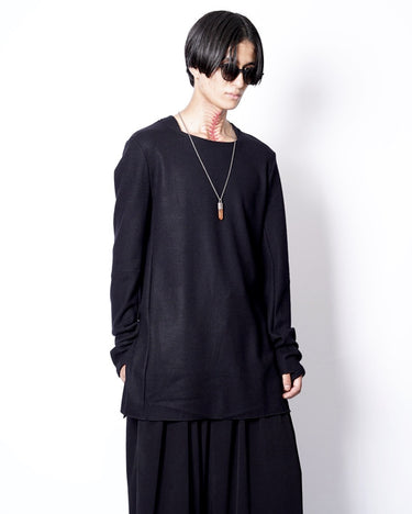 【prasthana】<br>基層 long sleeve_01 (washable wool jersey)