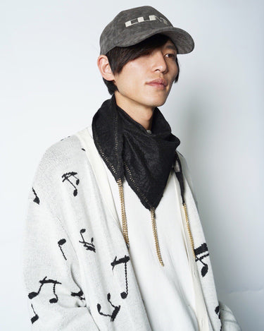 【SILVANA MANETTI】<br>"METAL" SCARF -metal/cashmere/silk-