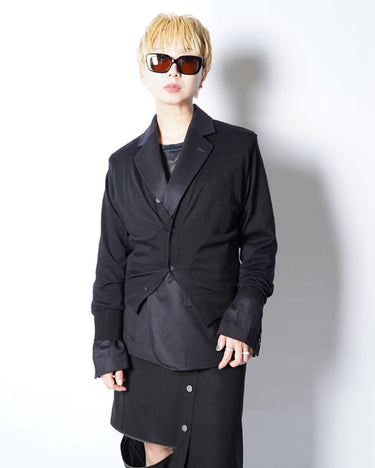 【TOGA ARCHIVES】<br>KNIT DOCKING JACKET