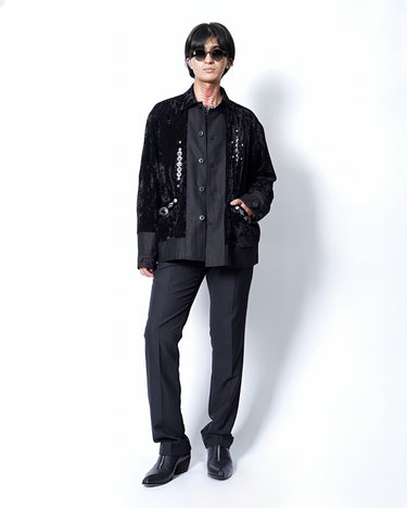 【TOGA ARCHIVES】<br>CRUSHED VELVET BLOUSON