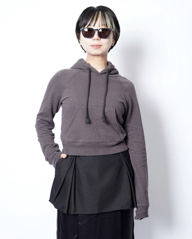 【INSCRIRE】<br>Cotton Linen Hoodie Tight Fit