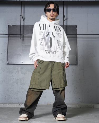 【doublet】<br>VILLAIN COVER PRINT HOODIE