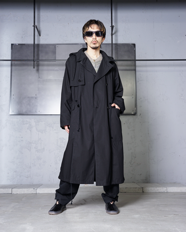 【LEMAIRE】<br>LIGHT HOODED TRENCH -WR LIGHT VENTILE® COTTON-