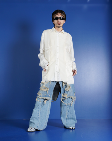 【Maison Margiela 1,10】<br>INSIDEOUT REVERSIBLE SHIRTS JACKET