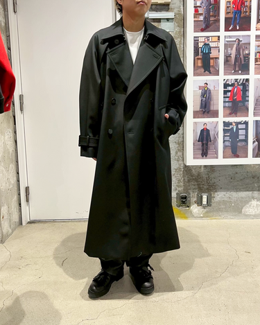 26AW予約受付中<br>【OVERCOAT】<br>Wool Trench Coat